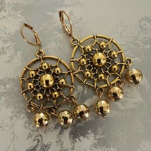 New Gold Dreamcatcher Earrings
